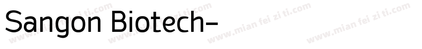 Sangon Biotech字体转换